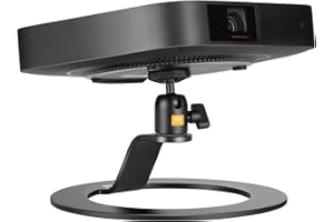 jusmo Aluminum Desktop Projector Stand w Ballhead Angle Adjustment, Table Projector Stand Adjustable Tilt for Nebula, XGIMI, VANKYO, BenQ, PVO, TMY, AuKing and Most LCD/DLP Video Projectors