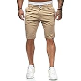ALLABREVE Mens Flat Front Golf Short Work Dress Short with Pockets Casual Shorts Summer Beach Shorts Pants