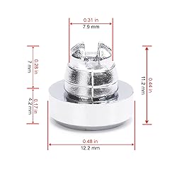 RTRHINOTUNING 50PCS 7.9 mm/0.31" Chrome Silver
