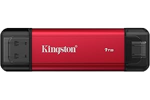 Kingston 1TB Dual USB-A/C Portable SSD | Up to 1050MB/s | USB 3.2 Gen 2 | SPSD/1TB