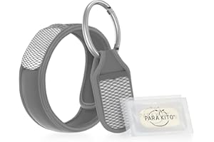 PARA'KITO para 'Kito Mosquito Repellent 1 Grey Wristband and 1 Grey Clip Bonus
