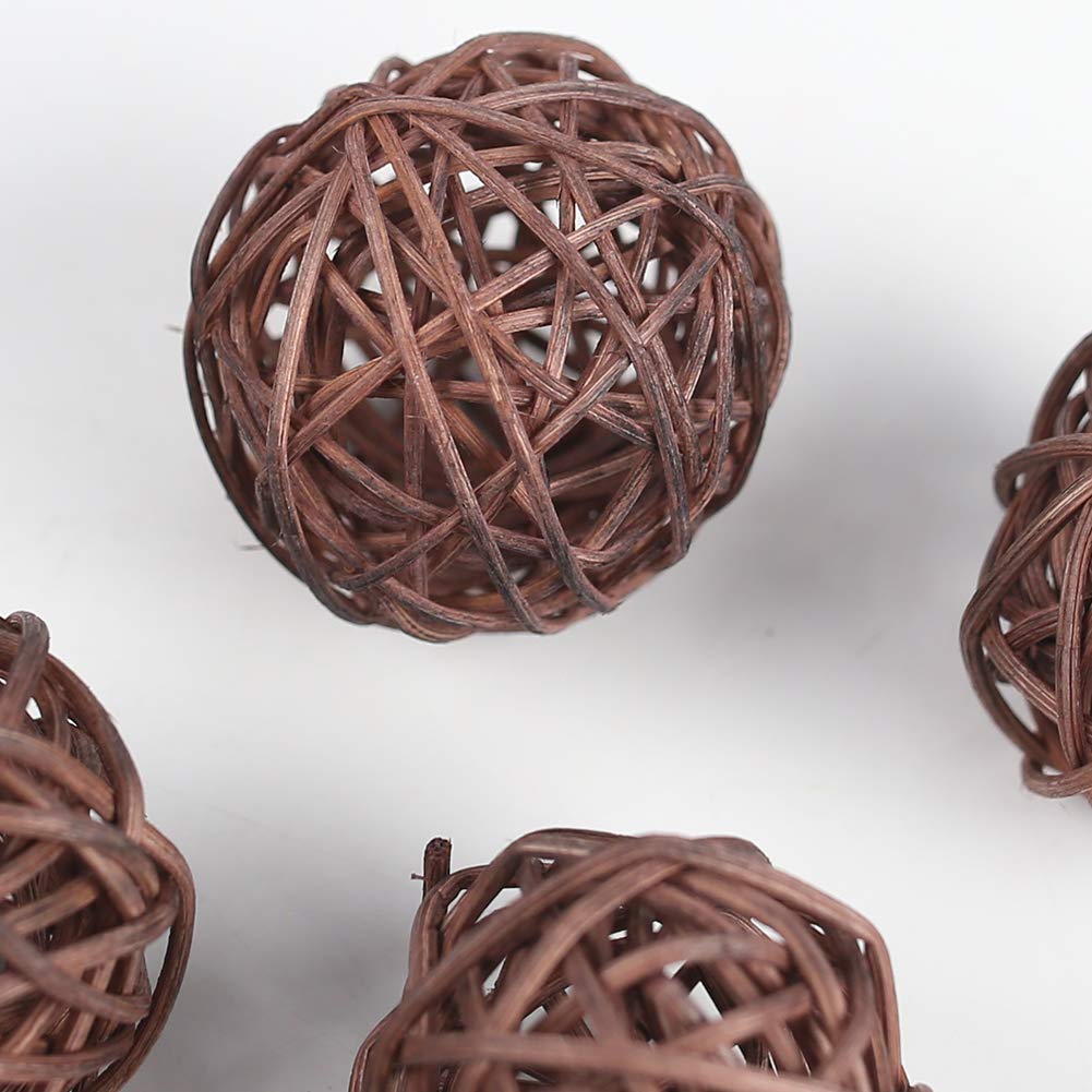 DomeStar Rattan Ball, 24PCS Orbs Vase Fillers