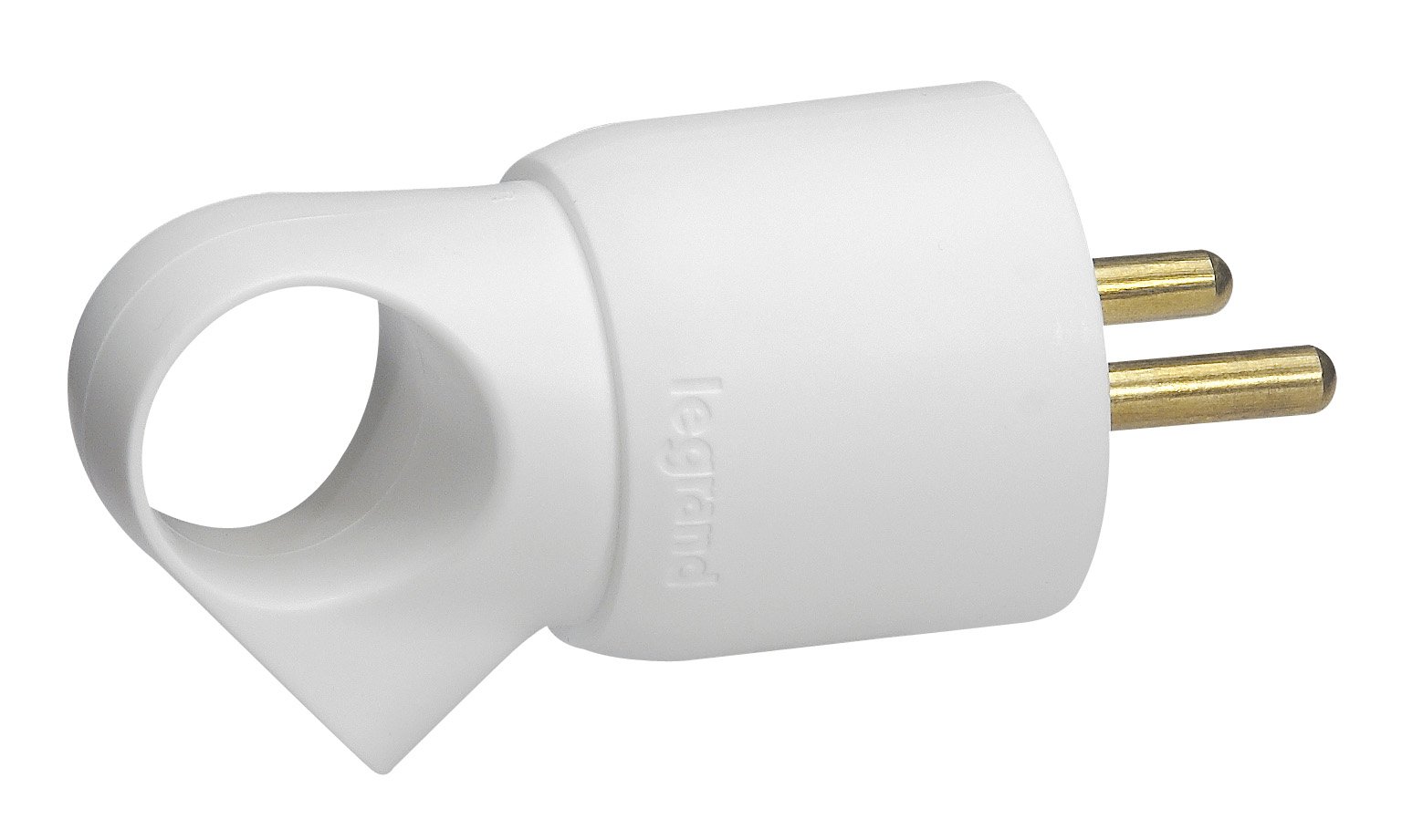 Legrand Plug 2P + T 16 A Plastic Rings, White, LEG50420