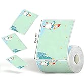 Phomemo M110 Lables, for Phomemo M110/M100/M250/M220/M108/M120 Label Maker with Festival Atmosphere Image, 1.57"*2.95"(40 x 75mm), Self Adhesive Festival Thermal Sticker Labels,3Roll