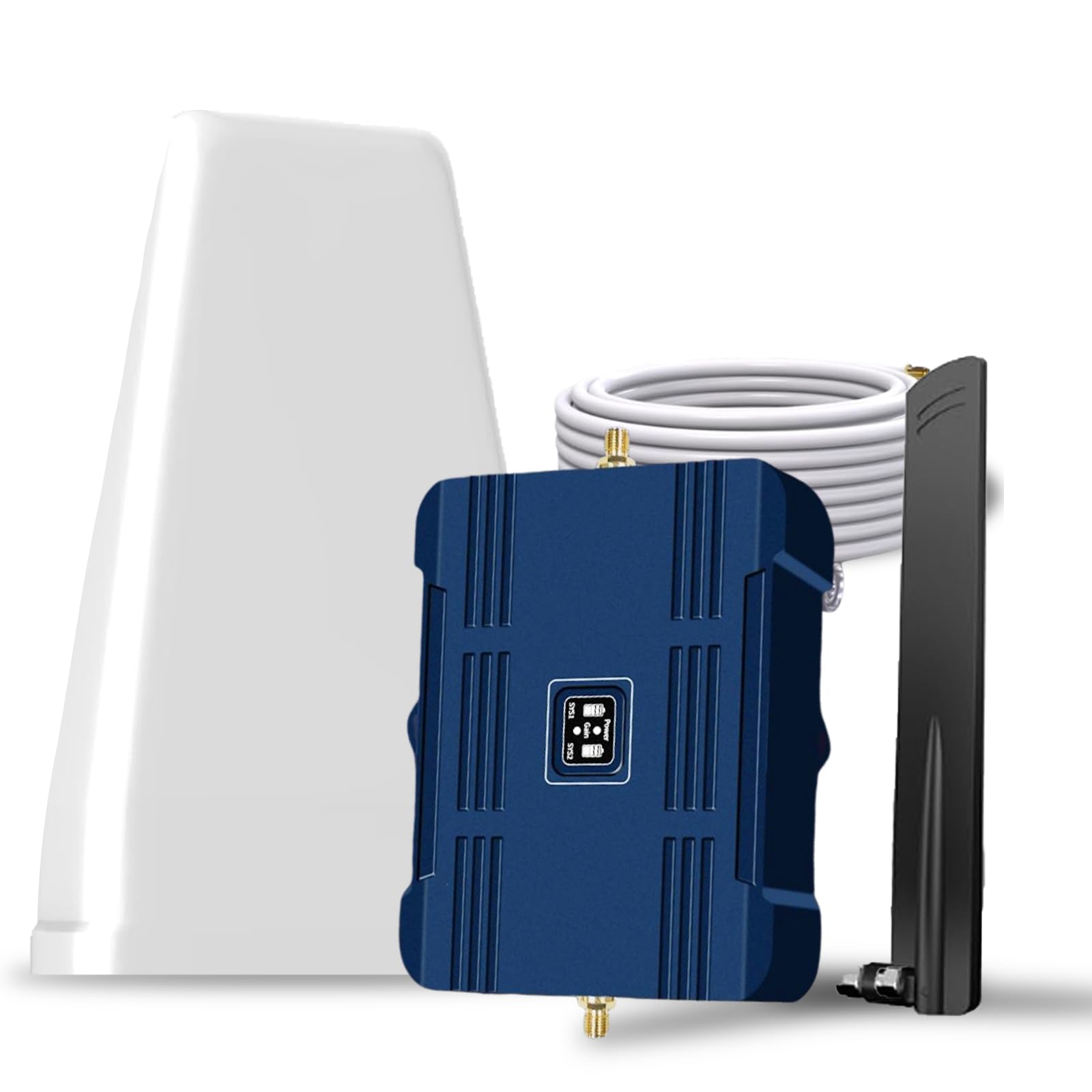 Photo 1 of Cell Phone Booster for Home & Office - Boosts 3G/4G/5G Signal for All US Carriers, Up to 3000 Sq.Ft, Supports Band 12/17/13/5, with HD Display, FCC Approved Cell Signal Booster