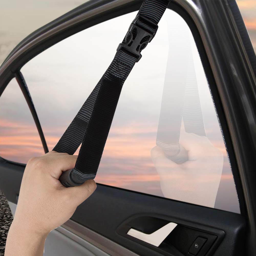 ixaer Automotive Standing Support Mobiity Aid & Adjustable Safety Vehicle Support Handle Portable Nylon Car Assist Handle