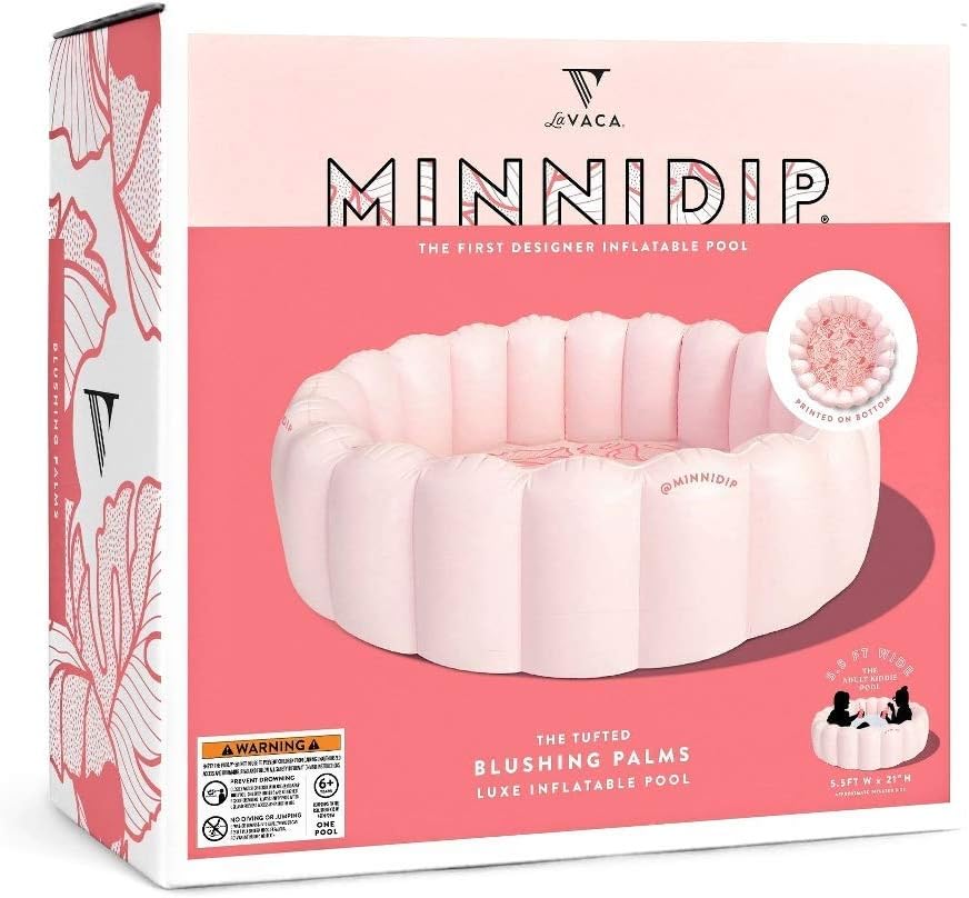 MINNIDIP Blushing Palms Inflatable Pool 