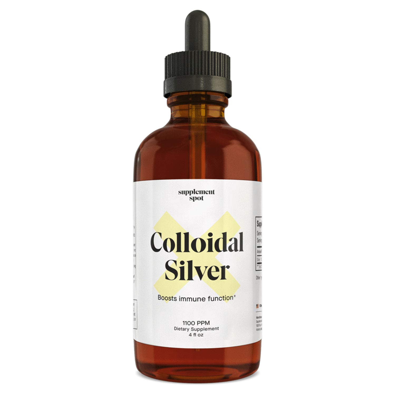 Supplement Spot Colloidal Silver Liquid W Dropper 1100 Ppm Nano Colloidal Silver Silver Hydrosol For Immune Support 4 Fl Oz Buy Online In Antigua And Barbuda At Antigua Desertcart Com Productid 78253184