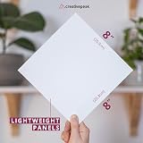 CreativePeak Blank Canvas Panel 8x8 in (10 Pack) White Pre-Primed view 6