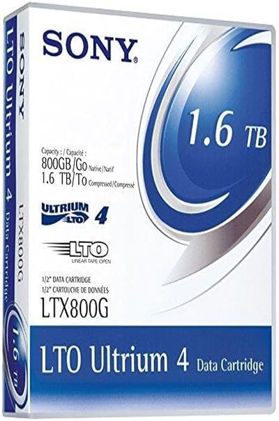 Sony LTO Ultrium 4 Data Tape Cartridge 800GB-1.6TB Native/Compressed LTX800GN