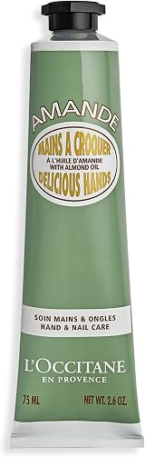 L'OCCITANE Almond Delicious Hands Cream 75ml Sweet Scented 98% Biodegradable