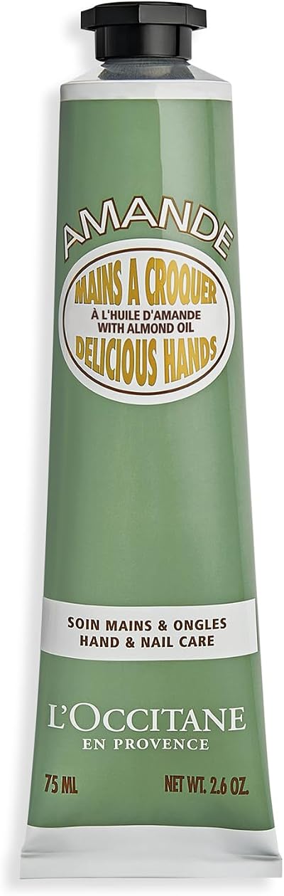 L'OCCITANE Almond Delicious Hands Cream 75ml Sweet Scented 98% Biodegradable