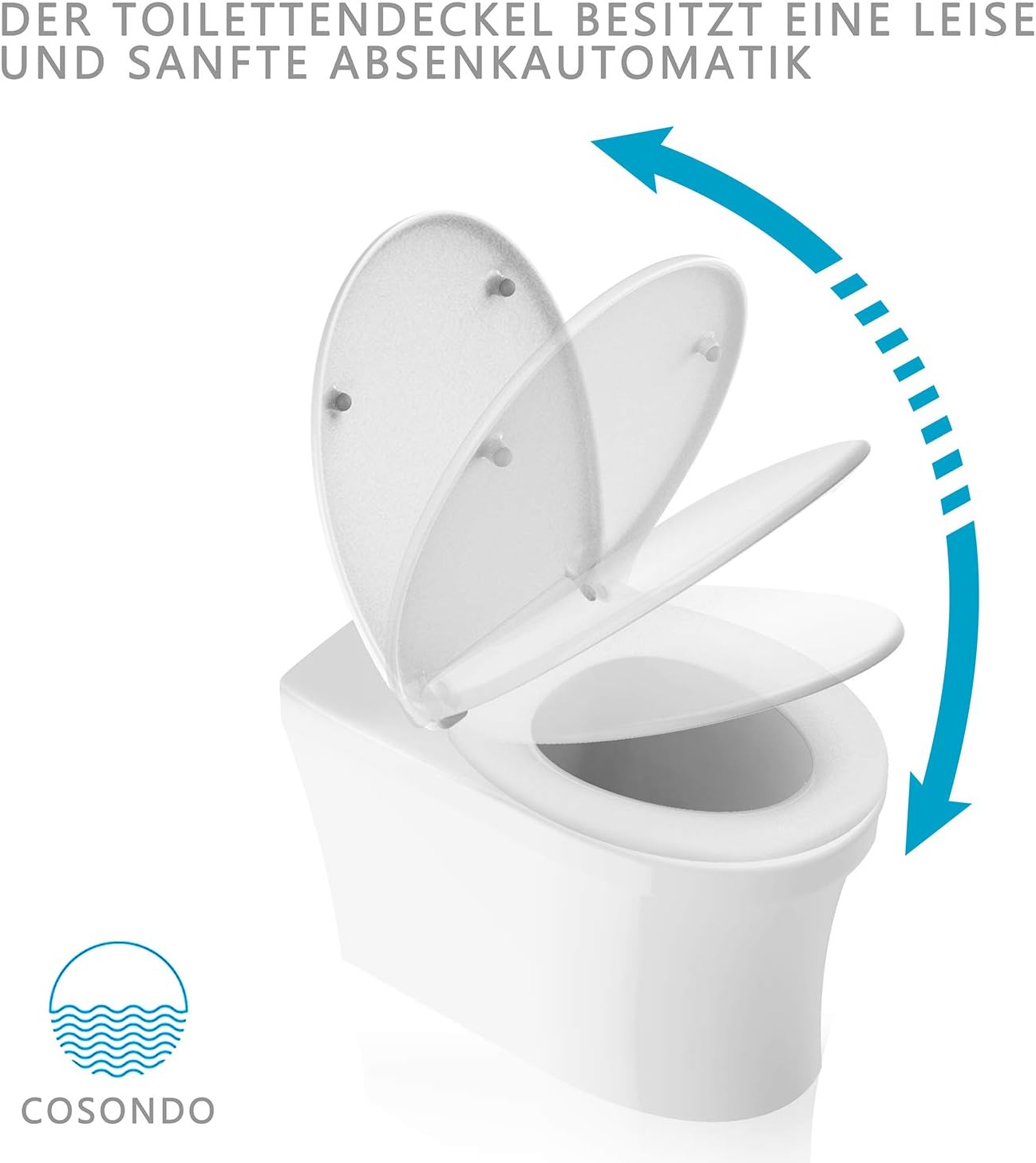 AEE LIFV Soft Close Quick Release Toilet Seats White,Heavy Duty Toilet