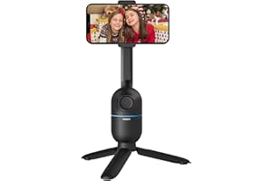 OBSBOT Me AI-Powered Tracking Tripod, AI Tracking Auto Frame & Gesture Control, 120° Wide Angle, No App Required, Auto Face Tracking Phone Holder for Selfie Vlog Skype & Face Time Calls