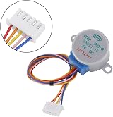 LiebeWH 5 Pcs 5V 4-Phase Rohs 28BYJ-48 Stepper Motor Micro Reduction 5-Wire view 4