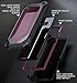 ELV Holster for Samsung Galaxy Note 8 Case, Belt Clip Rugged Case with Kickstand for Samsung Galaxy Note 8 (Burgundy/Black)