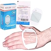Transparent Film Dressing, 2.3" x 2.75" Pack of 20 Waterproof Wound Bandage Adhesive Patches, Post Surgical Shower or IV Shie