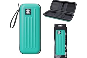 Lavishio Dart Case,Darts Carrying Case Holds 3 Darts and Extra Accessories,Built-In Storage Tubes and Pockets for Flights, Tips, Shafts ect