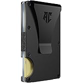 APEX CARRY Men's Minimalist Credit Card Holder - Slim Wallet for Men with RFID Blocking - Front Pocket Metal Wallet with Money Clip (Obsidian)