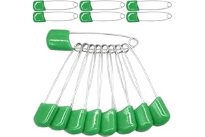 YOSAWA 50Pcs 2.2" Plastic Head Nappy Safety Pins