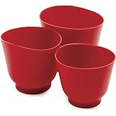 Norpro Silicone Bowl Set 3 Piece Red 1019R
