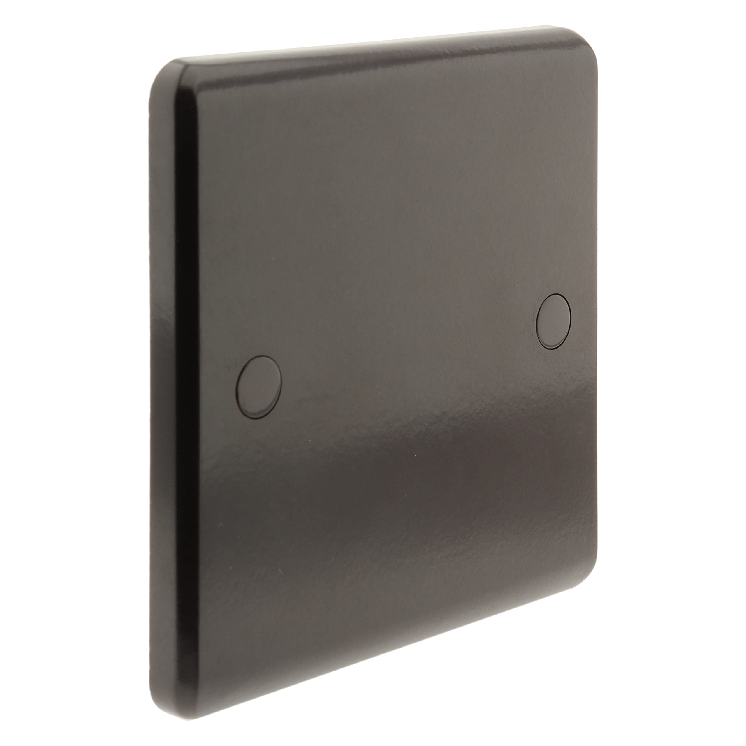 Art Deco Emporium Single Wall Plate in Vintage Period Style Bakelite Dark Brown Part of The New Exalt V2.0 Brand. Standard UK 1Gang Blanking Plate 1-Gang Blanking Panel