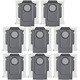 8 Pack Vacuum Dust Bags Replacement Compatible with Roborock S8+, S8 Pro Ultra, Q7 Max+/Max, Q5 Max+, Q8 Max+, S7 Pro Ultra, Q5, Q5+, Q5 Pro+, Q7, Q7+, S7 Max Ultra Vacuum Accessories