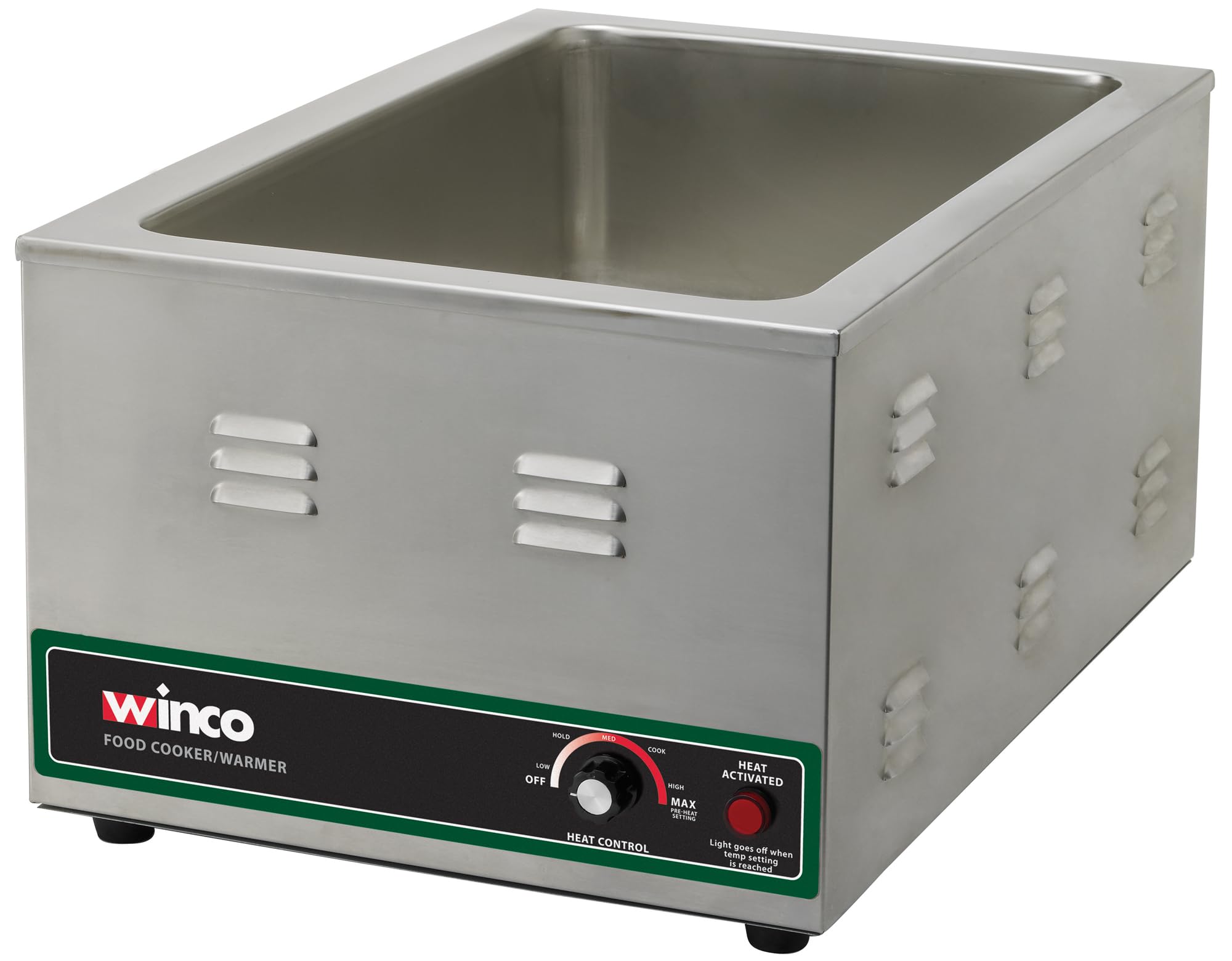 Winco FW-S600 Electric Food Cooker/Warmer, 1500-watt,Stainless Steel,Medium