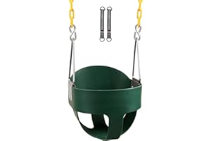 RedSwing High Back Toddler Bucket Swing Seat with Coated Chain, Heavy-Duty Child Swing Seat for Outdoor, Playground, Backyard