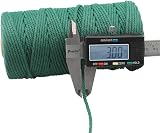 jijAcraft 3MM Dark Green Cotton String 100M Macrame Cord Craft Twine view 2