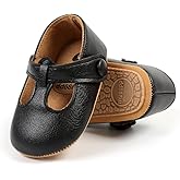 QWZban Baby Shoes Mary Jane Flats Non Slip Soft Sole Infant Toddler Sneakers First Walkers Party Christmas Dress Shoes