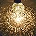 Solar Table Light Glass Ball Table Lamp Decorations Tree Lights Outdoor Waterproof Hanging Solar Lantern Warm White LED Mason Jars Tabletop for Gift Party Decor 2Pack