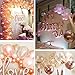 K KUMEED Rose Gold Confetti Balloons, Champagne Rose Gold Latex Balloons for Birthday, Weddings,Bridal Shower, Baby Shower, Bachelorette Party Decorations 30pcs,12 Inch