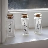 Udewo 10 Mini Glass Bottles With Cork Lids - 10ML Empty Spell Jars view 7