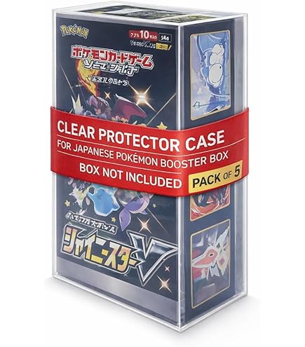 pokemon japanese booster box case Amazon.com: The Hobby Lair Japanese Booster Box Acrylic Case | Fits 1  Standard JP BB or 2 High Class JP BB Deluxe Case Compatible with JAPANESE  Pokemon Booster Box ONLY