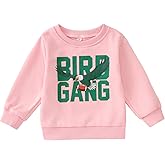 KEKEMI Toddler Boy Girls Football Sweatshirt Sundays are for the Birds Pullover Shirt Game Day Outfit Football Ballgame Tops