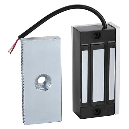 DC 12V Electromagnetic Locks Alluminum Electronic Magnetic Door Lock with 60kg Linear Pull for Access Control