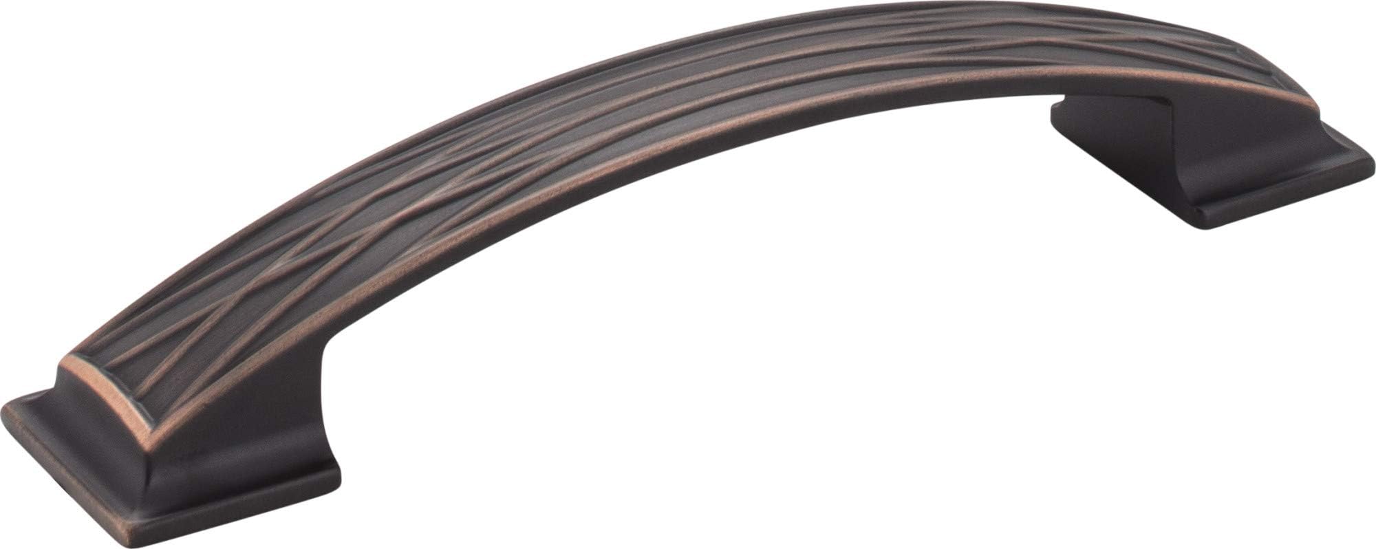 Jeffrey Alexander 535-128DBAC Aberdeen 6-1/4" L Pillow Cabinet Pull - 128 mm Center-to-Center in Brushed Oil Rubbed Bronze