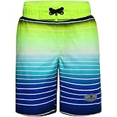 Rokka&Rolla Boys' Swim Trunks UPF 50+ Quick Dry Bathing Suit Swimwear Beach Shorts with Mesh Lining