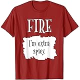Fire Hot Packet Halloween Taco I'm Extra Spicy Costume T-Shirt