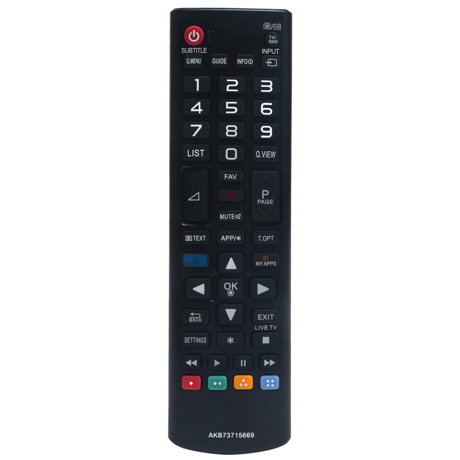 VINABTY AKB73715669 Remote Control Replacement for LG 55LB570 55LB582V 55LF630 55UB830 50LB570 47LB580 49LF630 49LH604V 84UB980V 65UB980V 55EA980V 49UB830V 49LB870V 55UB830V 70LB650V LED HDTV TV