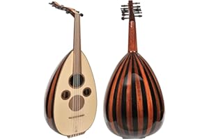 New Quality Professional Floating Bridge Iraqi Arabic Oud (Mahogany - Black)