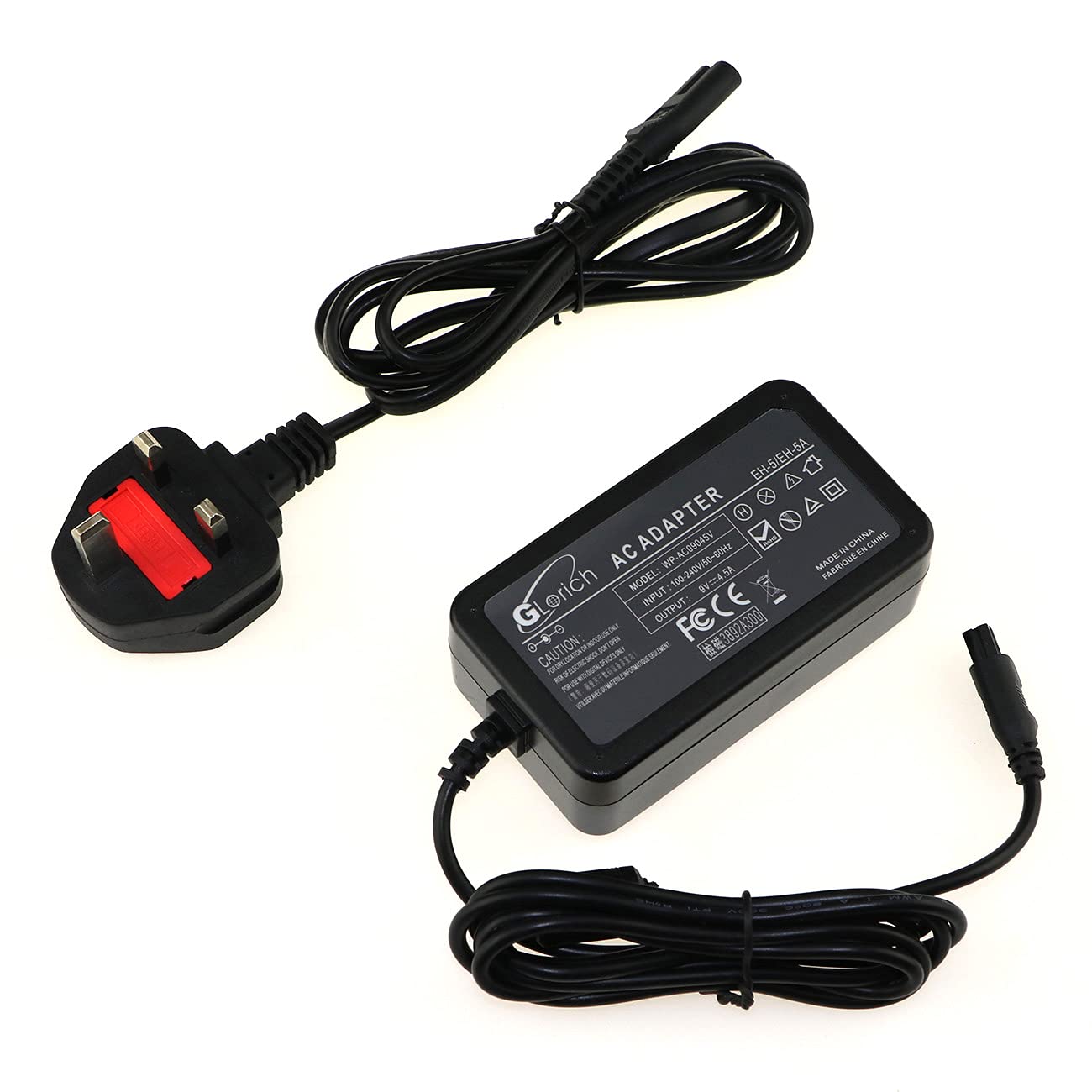 Glorich EH-5 EH-5A EH-5B 25364 27055 replacement AC Power Adapter for Nikon DSLR Cameras D700 D300 D300S D100 D90 D80 D70 D70S D50 D5000 D3000 D60 D40 D40X D3100 P7000 D7000