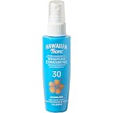 Hawaiian Tropic Weightless Hydration Water Mist for Face SPF 30, 2.1 Fl Oz | Hydrating face mist, Travel size sunscreen for face, Non-aerosol spray application, Contains hyaluronic acid, Non-greasy