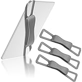 Fotbor 3 Pack Ergonomic Hand Strap for Kindle & Tablets - Lying Reading Essential - Non-Slip Anti-Fall Lightweight Grip Strap, Fits 4.7-8" Kindle/e-Readers/Phones & Tablets (Gray)