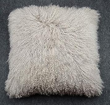 Amazon Com Befurs 100 Real Tibetan Mongolian Lamb Fur Pillow