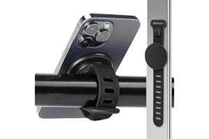 AERBEIS Stroller Phone Holder for Magsafe iPhone 17 16 15 14 13 12 Series Steering Wheel Phone Mount for GYM, Stroller, Wrist, Shopping & Golf Carts, Bikes, Magnetic Mount Adapter Accessories for All Phones