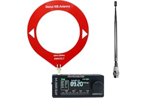 AMNVOLT V4 ATS MINI DSP Radio, ESP-32-S3 & Si4732 Chip, Multi-Band AM/FM/LSB/USB Receiver, 1.9'' IPS Color Screen, with Headp