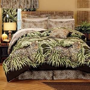Amazon.com: Leopard Safari Jungle Twin Comforter Set (3 ...