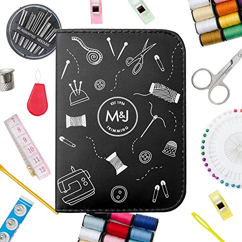 M&J Compact Sewing KIT, Lots of Premium Sewing Supplies, Mini Sewing Kits - Includes: Thread, Sewing Pins, etc. Great for Adults, Kids, Travel, Beginners, Professional, Emergency - Thumbnail 5
